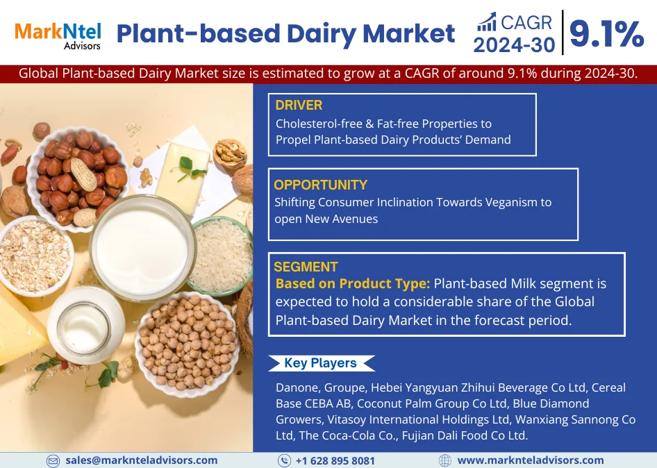 Global Plant-based Dairy Market Research Report: Forecast (2024-30)