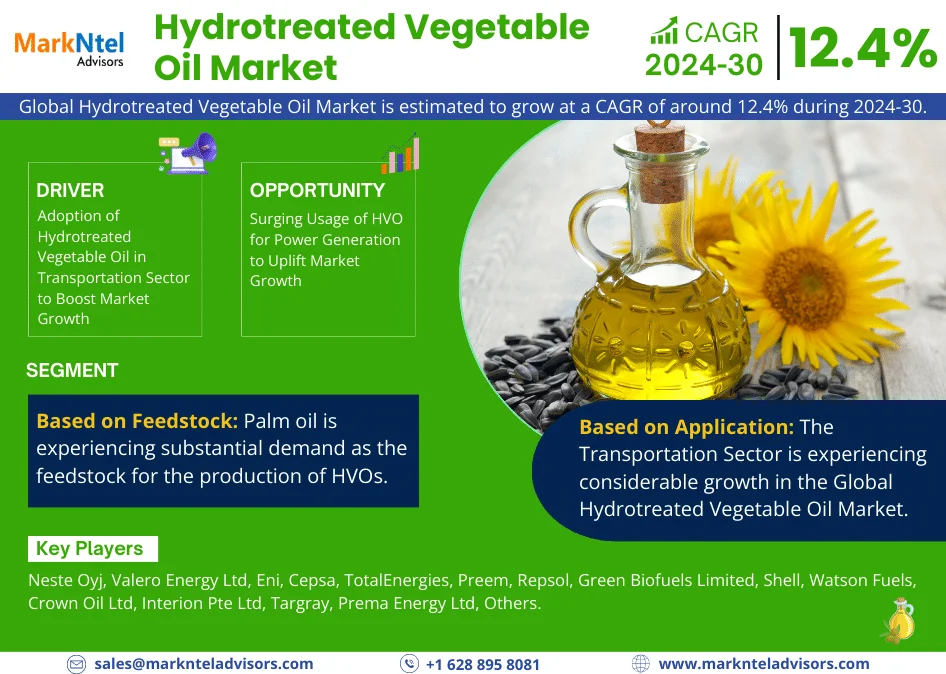 Global Hydrotreated Vegetable Oil (HVO) Market Research Report: Forecast (2024-2030)