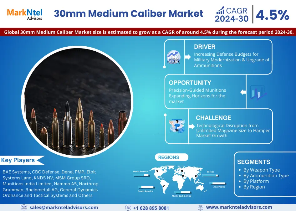 Global 30mm Medium Caliber Market Research Report: Forecast (2024-2030)