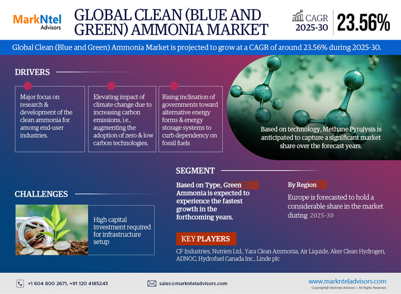 Global Clean Ammonia (Blue and Green) Market Research Report: Forecast (2025-2030)