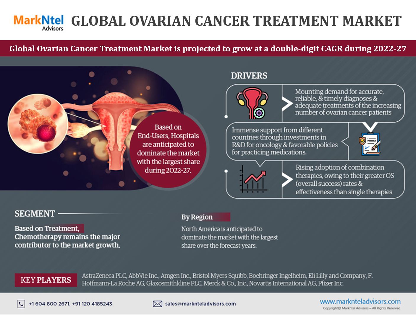 Global Ovarian Cancer Treatment Market Research Report: Forecast (2022-2027)