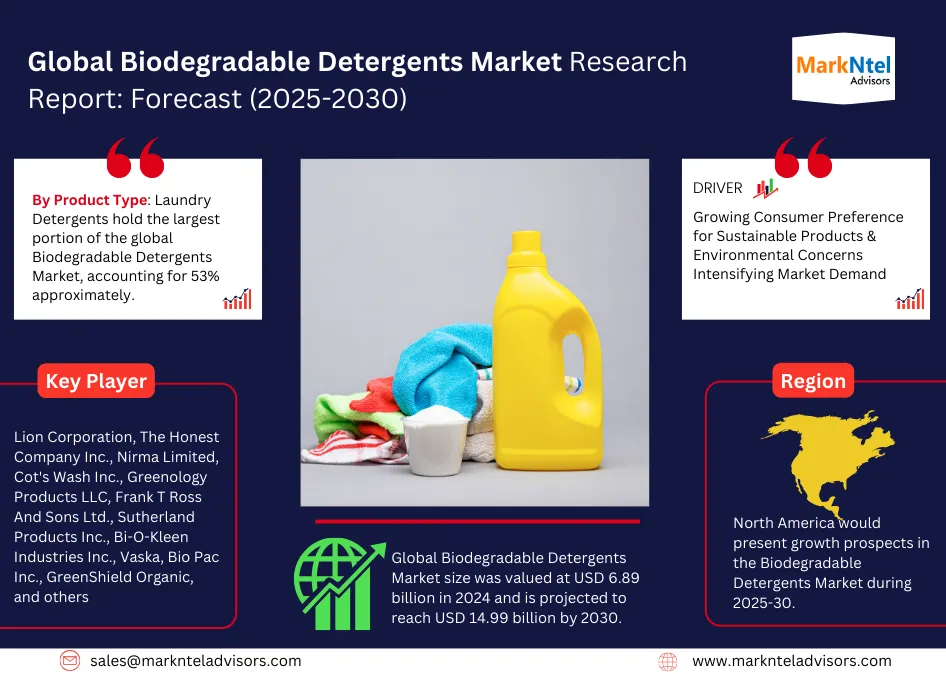 Biodegradable Detergents Market Size, Share & Growth By 2030