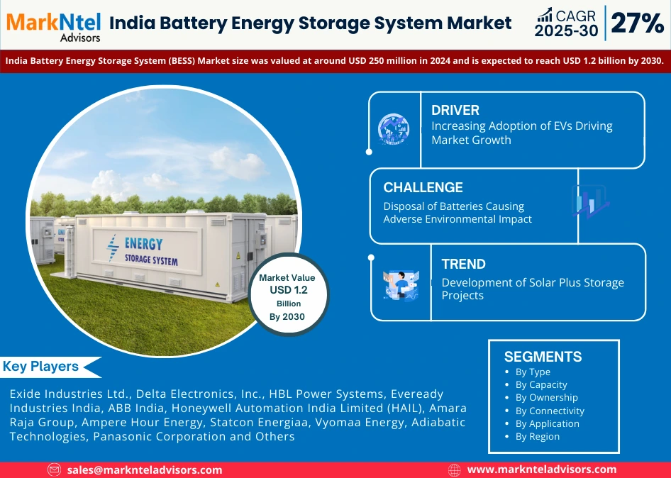 India Battery Energy Storage System (BESS) Market Growth (2025-2030)
