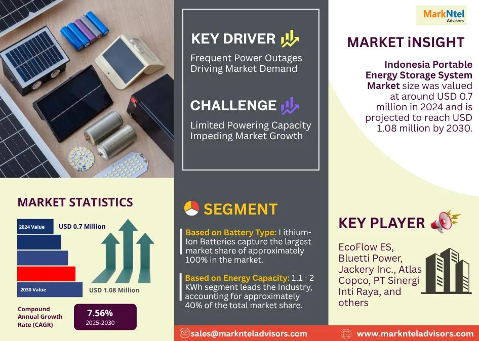 Indonesia Portable Energy Storage System Market