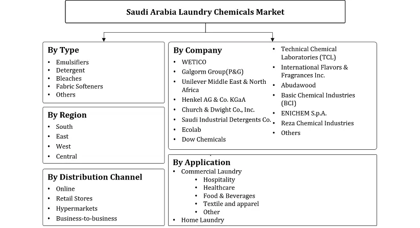 Saudi Arabia Laundry Chemicals Market Segmentation