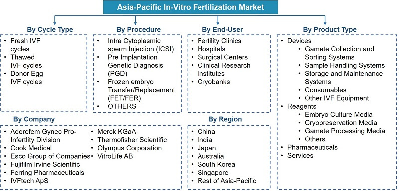 Asia-Pacific In-Vitro Fertilization Market Segmentation