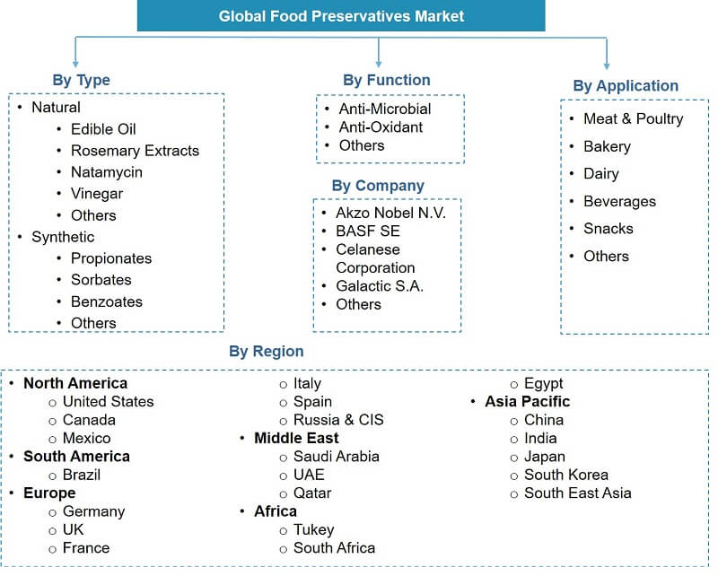 Global Food Preservative Market Segmentation